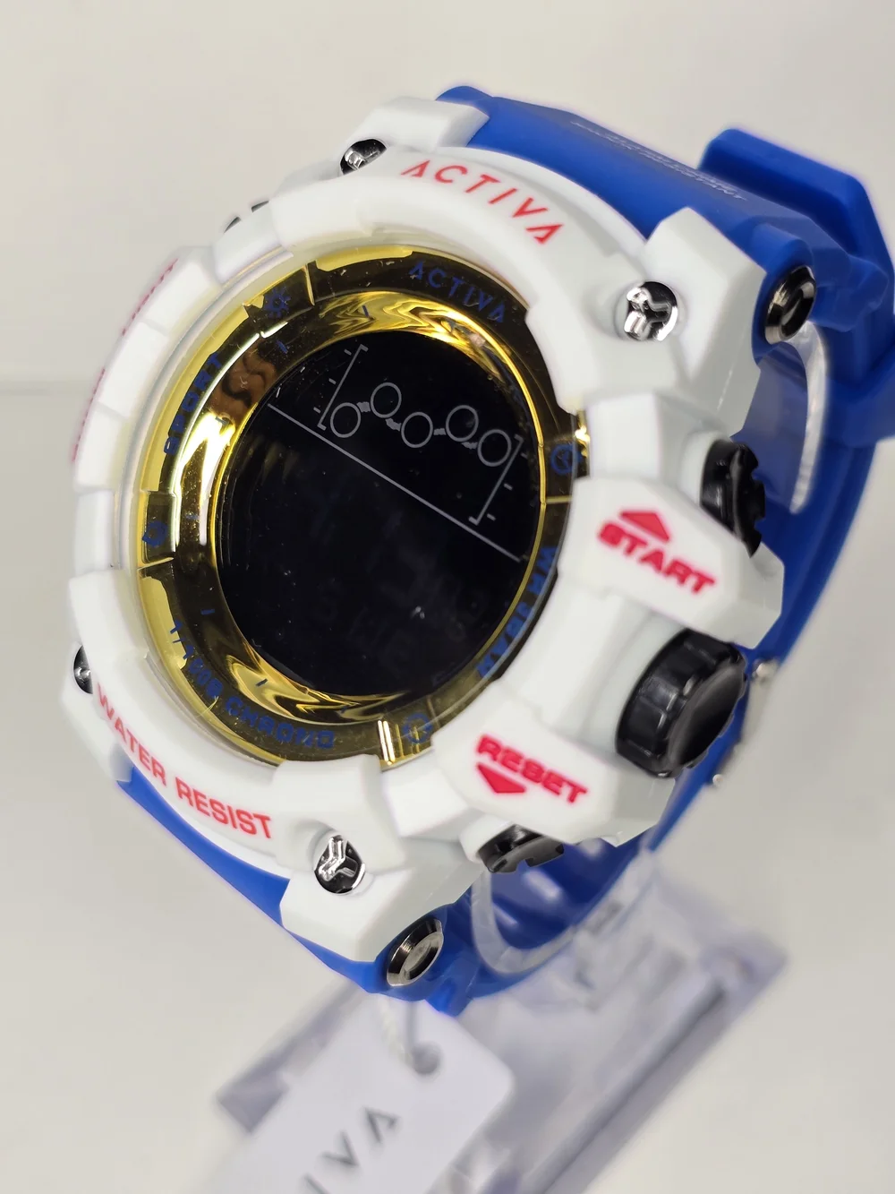 Activa Summit X Invicta Unisex Digital Watch - 50mm. Blue, Yellow (ACW8082-013)